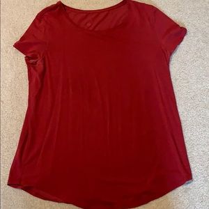 Burgundy lululemon love tee